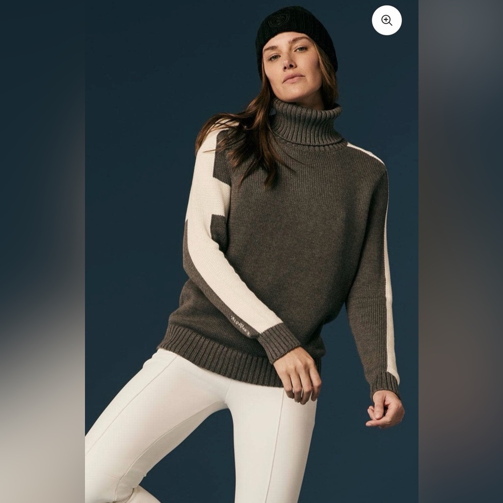 Alp N Rock Women’s Small Killian II Sweater Heather Gray Apres Ski Turtleneck - Picture 3 of 11